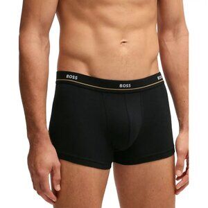 Hugo Boss Men's Essential Trunk Underwear. Large. New. Black. Comfort. Cotton.